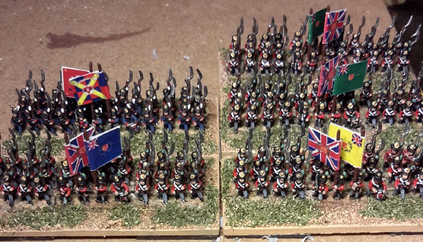 Britanniques et Portugiais guerre d'Espagne (figurines Baccus 6mm)