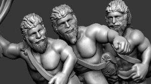 Nouveautés Museum miniatures: frondeurs et archers nus