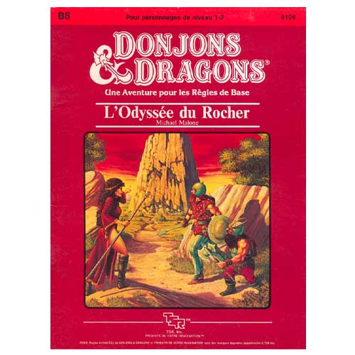 B8 - L'Odyssée du Rocher (Supplément Donjons & Dragons)