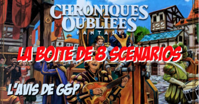 La boîte de 8 scénarios pour Chroniques Oubliées Fantasy: l'avis de G&P